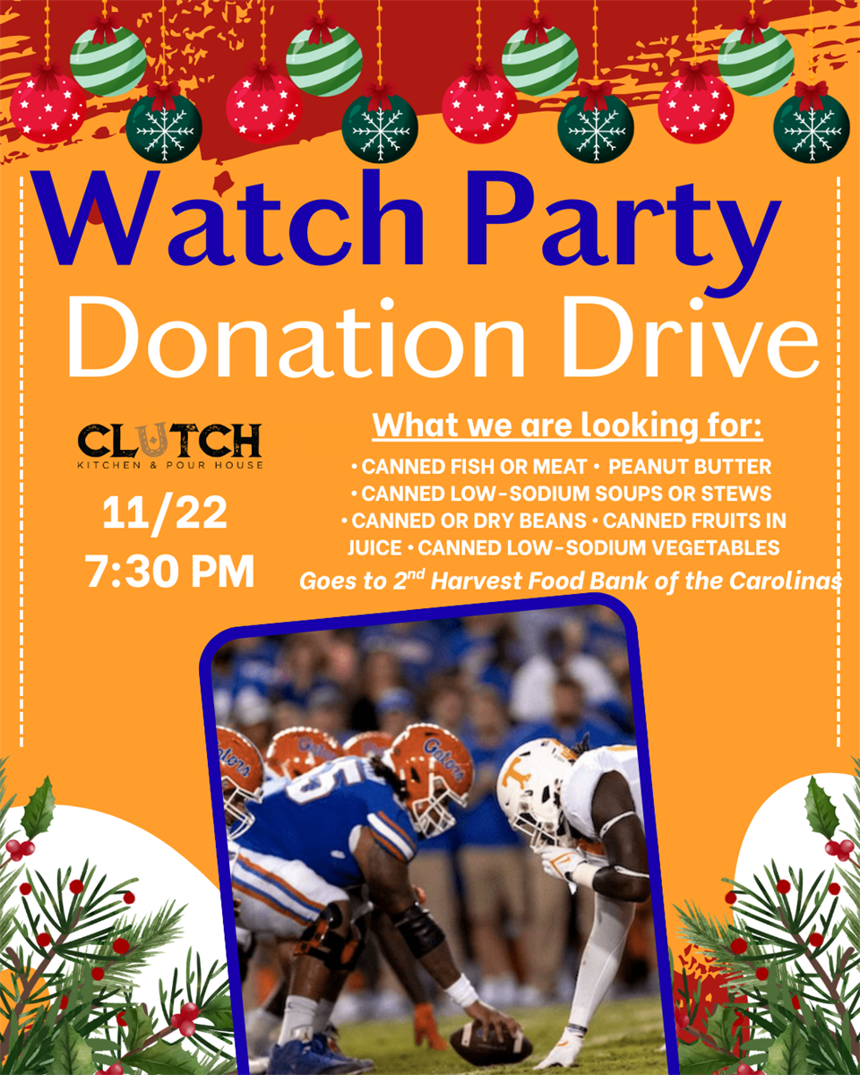 Donate for the holidays - Gator Watch Party